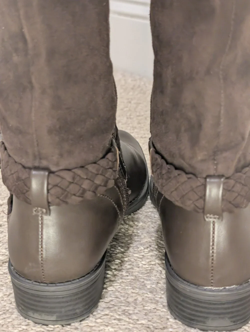 Circus by Sam Edelman 'Perry' Dark Brown Knee High Leather & Suede Boots